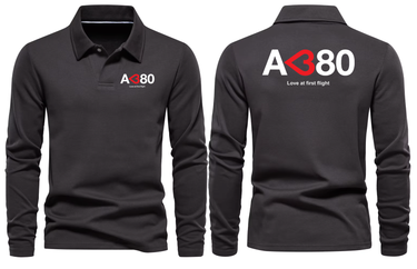 AIRBUS A380 LOVE LONG SLEEVE  POLO